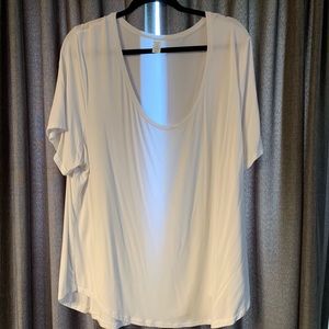 2X Old Navy Luxe Scoop Neck Tee - White